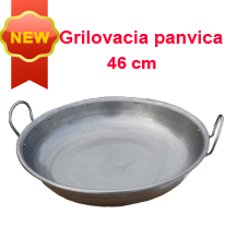 Grilovacia železná panvica 46 cm