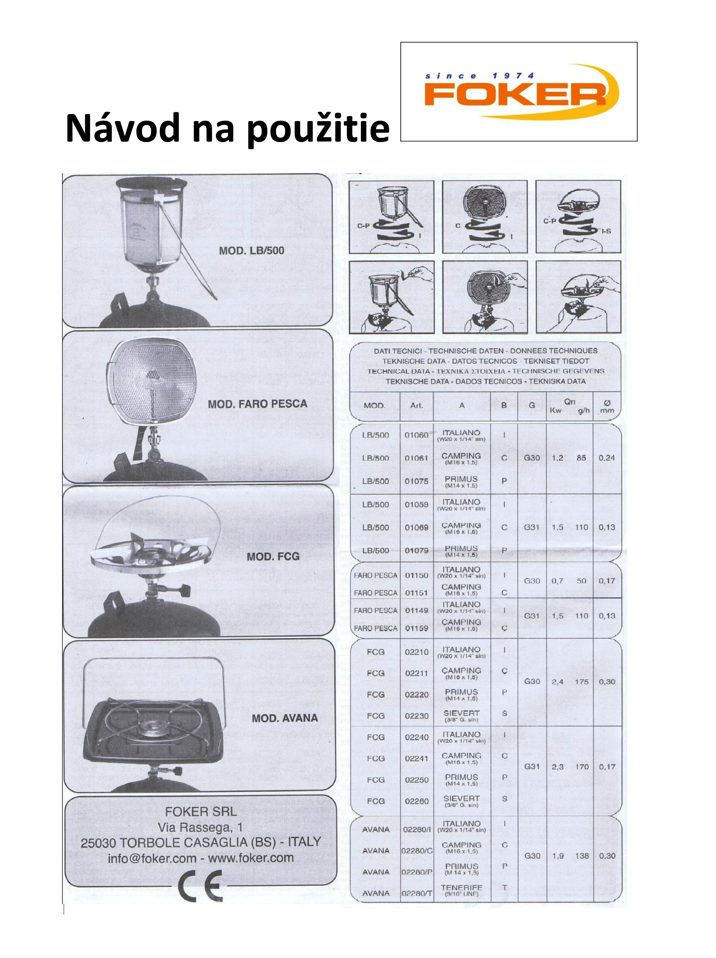 Návod na použitie