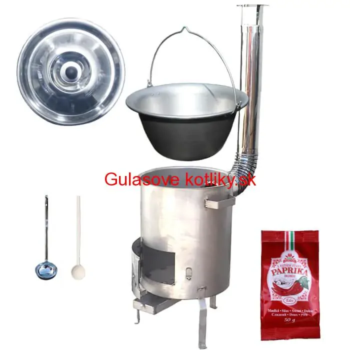 Nerezový kotlík 20 L (1,2 mm) INOX + nerezová kotlina (1,5 mm) 42 cm STRONG EXCLUSIVE