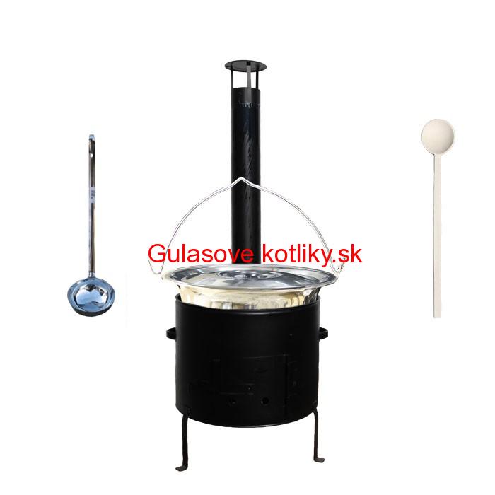 Kotlíkový set 36 Smalt party + antikorový kotlík 15 L.(1,2 mm)
