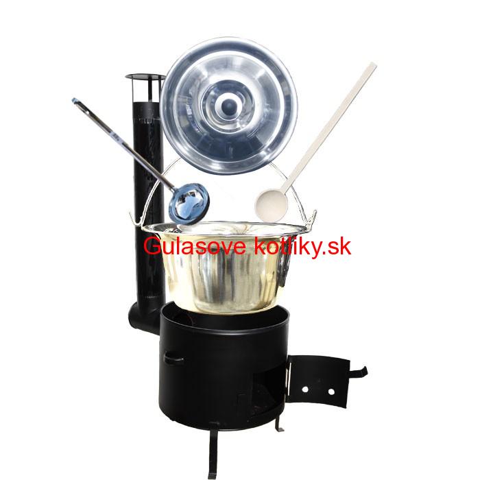 Kotlíkový set 36 Smalt party + antikorový kotlík 15 L.(1,2 mm)