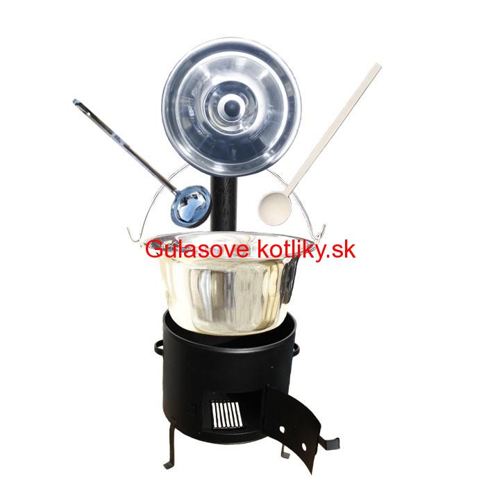 Kotlíkový set 36 Smalt party + antikorový kotlík 15 L.(1,2 mm)