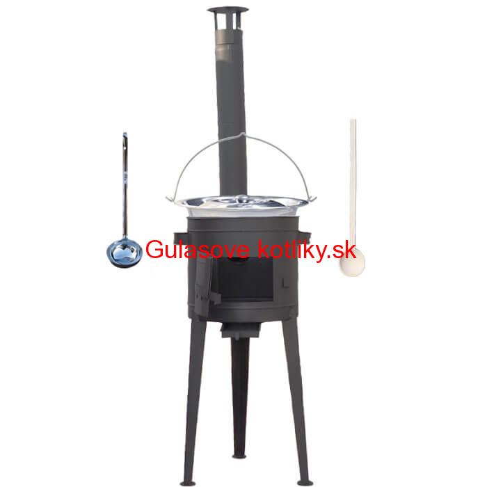 Kotlíkový gulášový set 42 PLUS 600 + nerezový kotlík 20 L (0,8 mm)