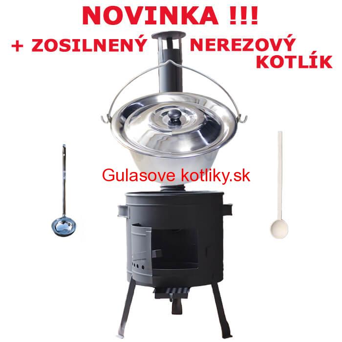 Zosilnený nerezový kotlík 30 L (0,8 mm) + nízka kotlina 45 PLUS 600