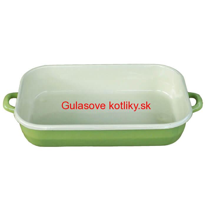 Smaltovaný pekáč 46 x 24 cm GREEN