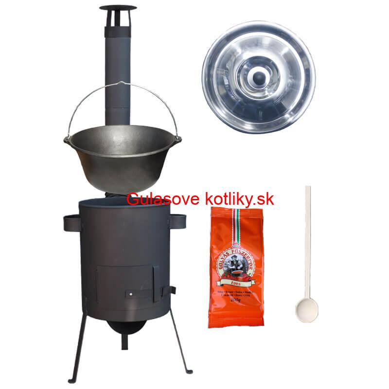 Liatinový kotlík 16 L + žiaruvzdorná kotlina 36 PLUS 600 4 MM