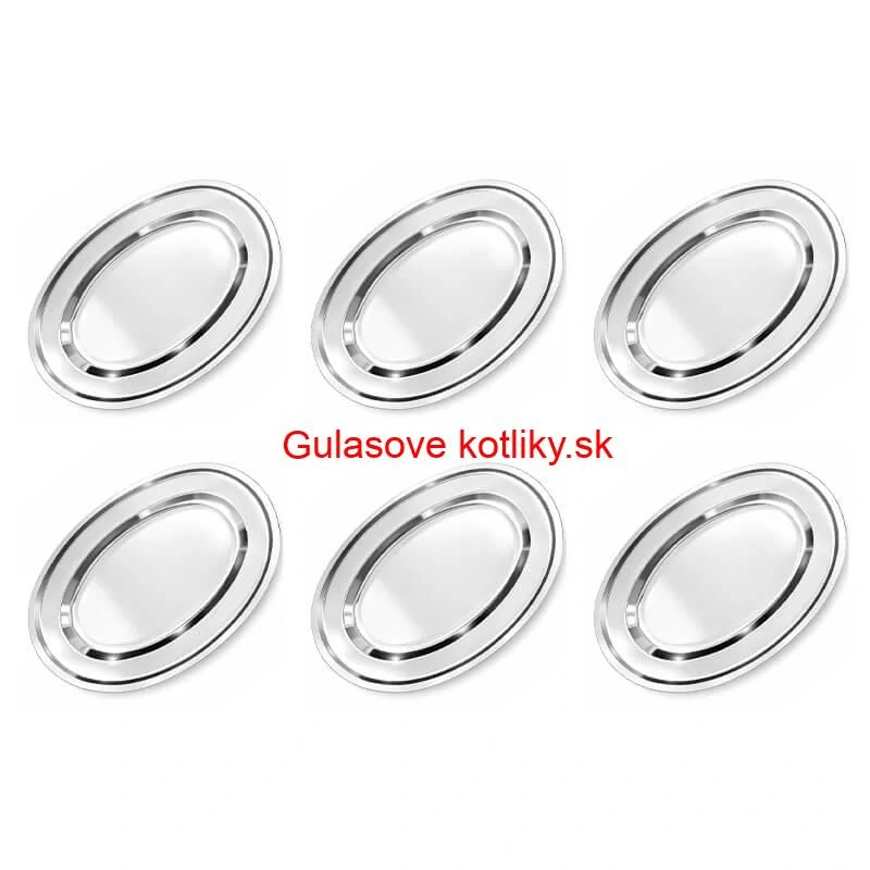 Nerezové podnosy pre catering – set 6 ks (40,5cm) - Servíruj s istotou a štýlom