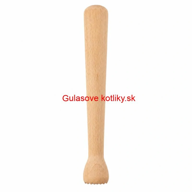 Drevený drvič na cesnak a bylinky 22 cm