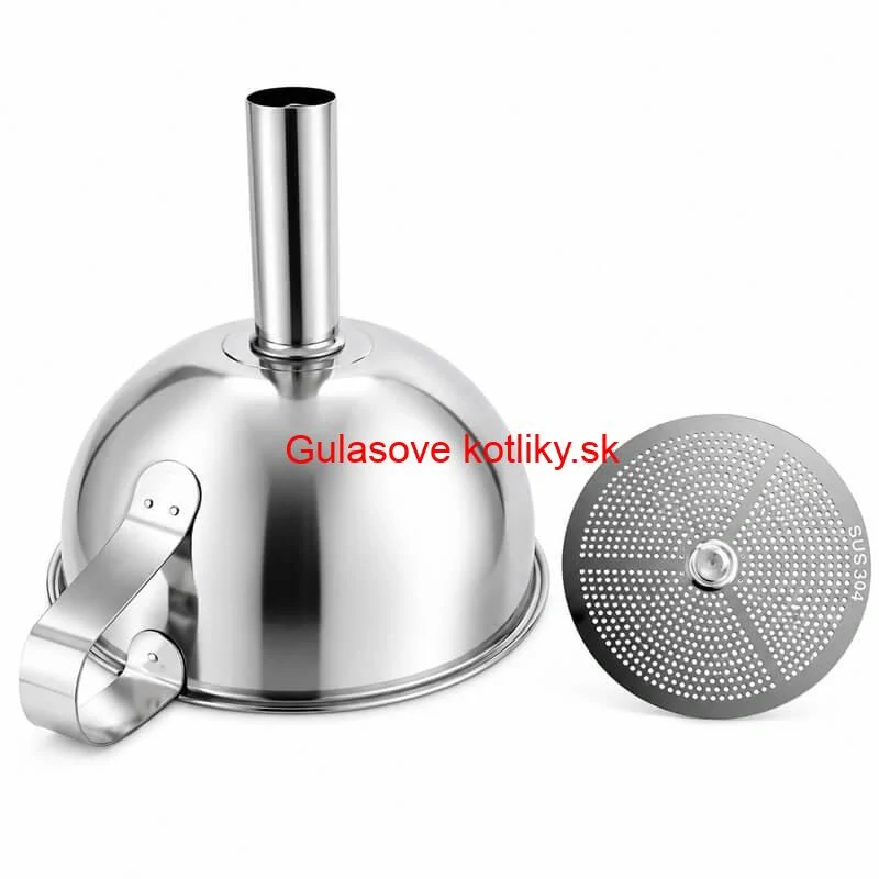 Nerezový lievik so sitkom 11 cm