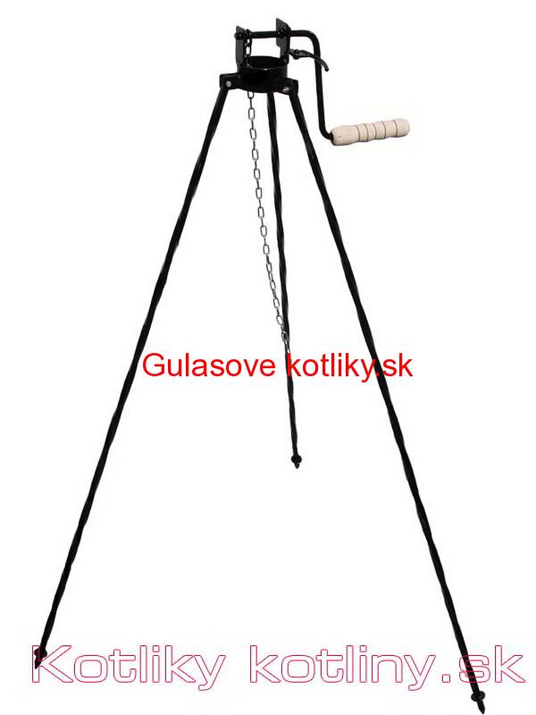 Stojan na kotlík s poistnou kladkou 1,25 m