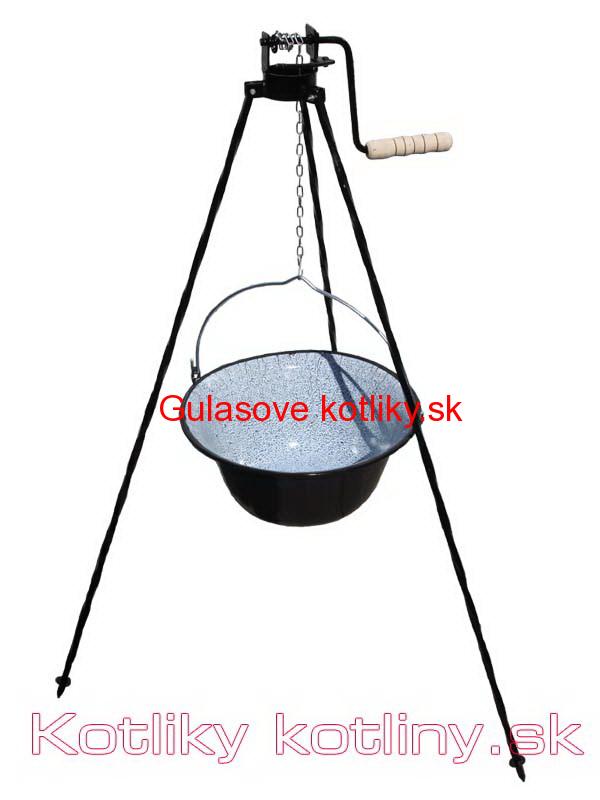 Stojan na kotlík s poistnou kladkou 1,25 m