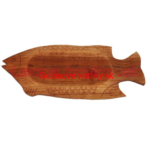Servírovací drevený podnos Ryba