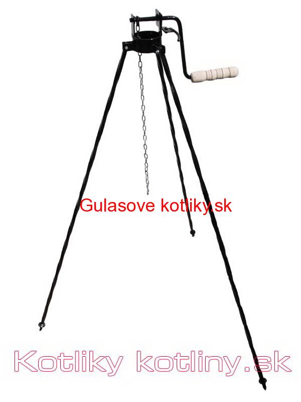 Stojan na kotlík s poistnou kladkou 1,25 m