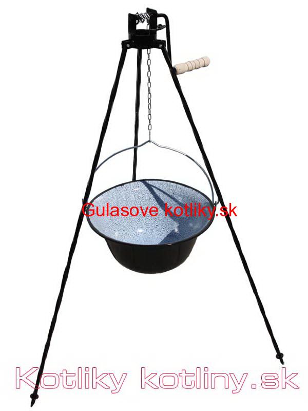 Stojan na kotlík s poistnou kladkou 1,25 m