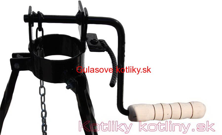 Stojan na kotlík s poistnou kladkou 1,25 m