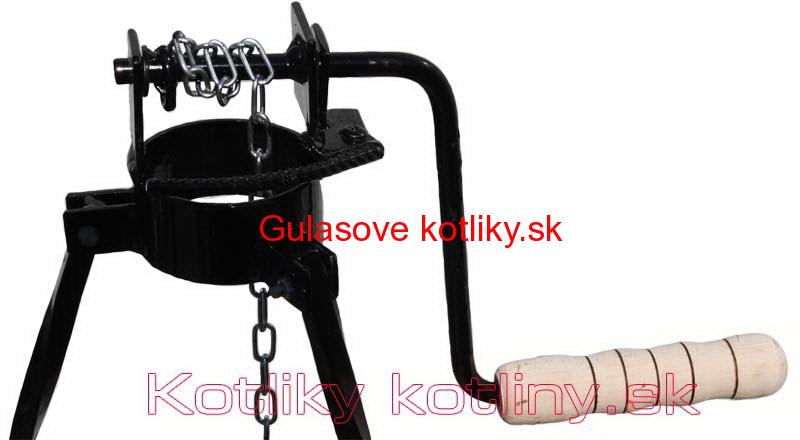 Stojan na kotlík s poistnou kladkou 1,25 m