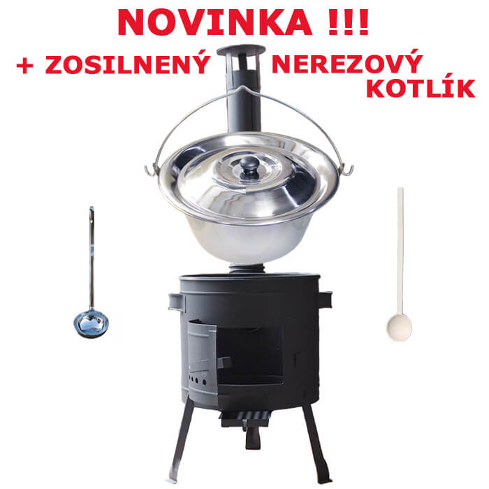 Zosilnený nerezový kotlík 30 L (0,8 mm) + nízka kotlina 45 PLUS 600