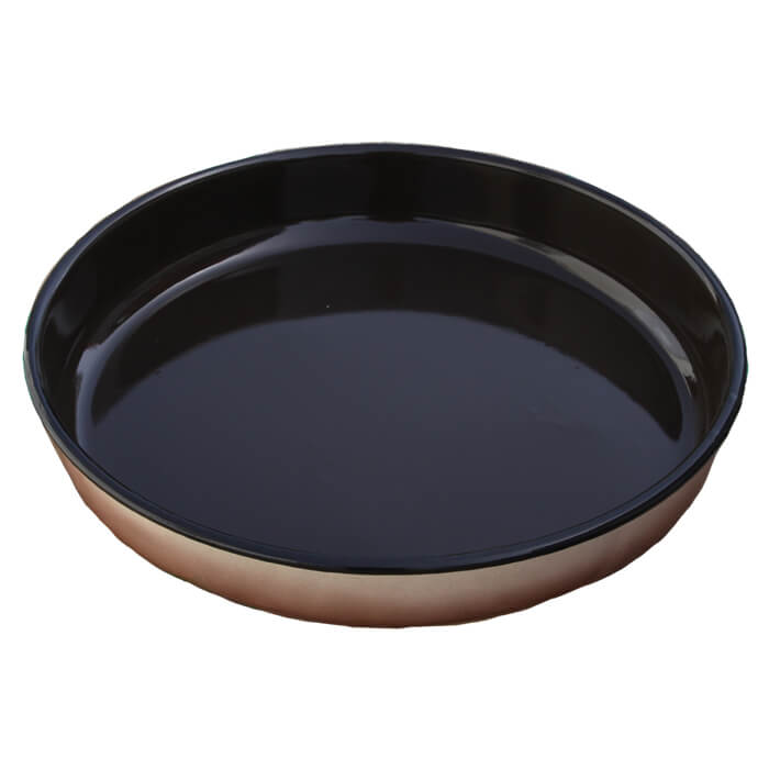 Smaltovaný okrúhly pekáč 34 cm, výška 8 cm