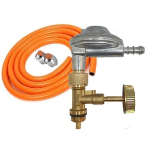 Regulátor tlaku plynu pre 2 kg PB fľašu + hadica a ventil