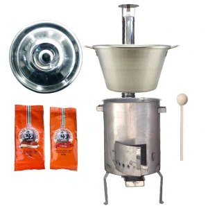 Nerezový kotol 40 L + nerezová kotlina 45 cm 1,5 mm STRONG EXCLUSIVE, + paprikové korenie na guláš