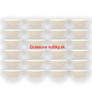 Sada 24 ks: Plastová miska na fajnový kotlíkový guláš a polievky – 500 ml