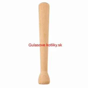 Drevený drvič na cesnak a bylinky 22 cm