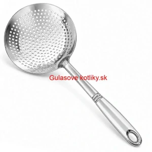 Veľká nerezová penovačka – sitko 19 cm, dĺžka 48 cm