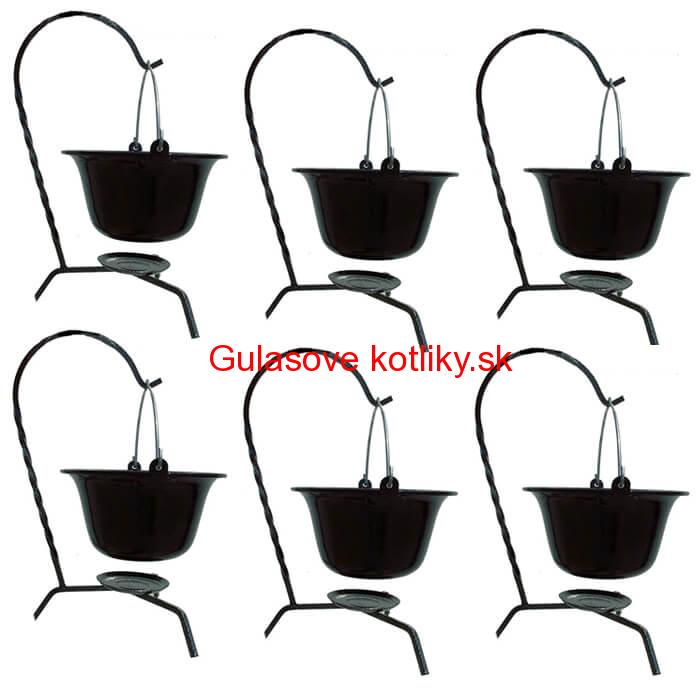 Servírovacia súprava SMALT BLACK 6 ks