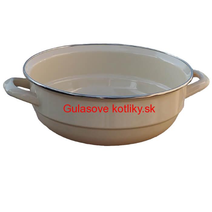 Smaltovaná misa 32 cm bežová