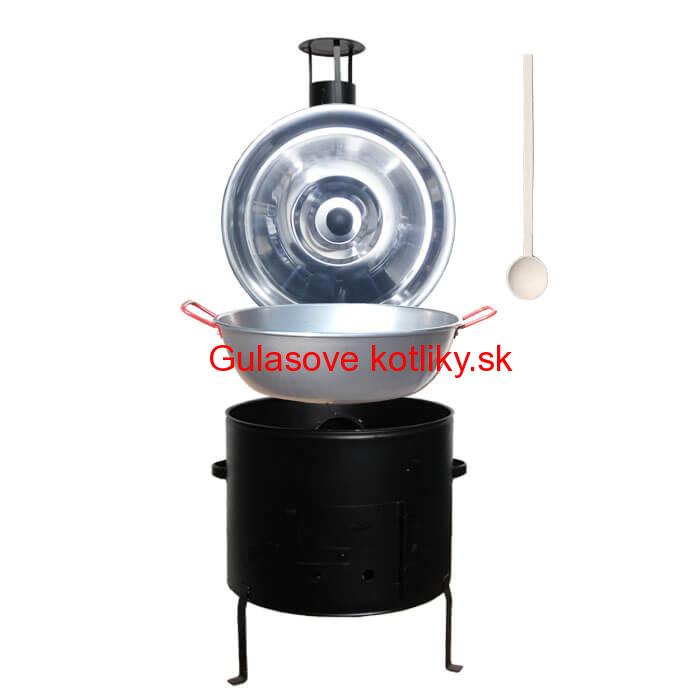 Panvica PAELLA (WOK) 36 cm + kovová kotlina 36 cm GARCIMA