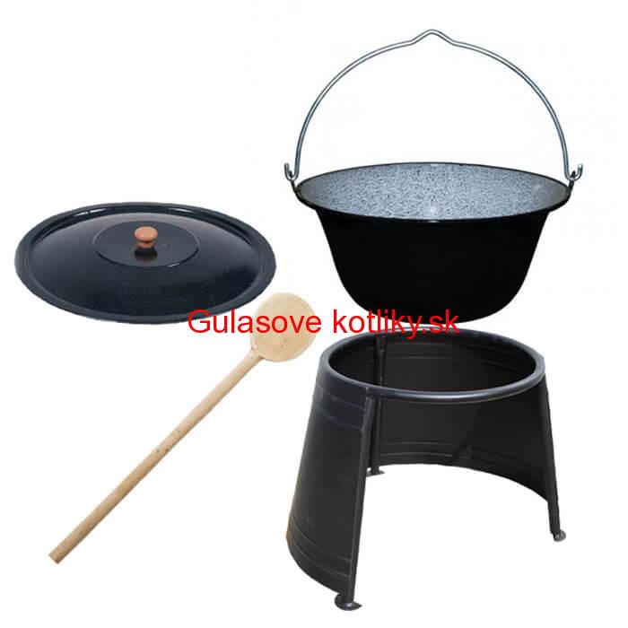 Smaltovaný kotlík 20 L + chránič plameňa