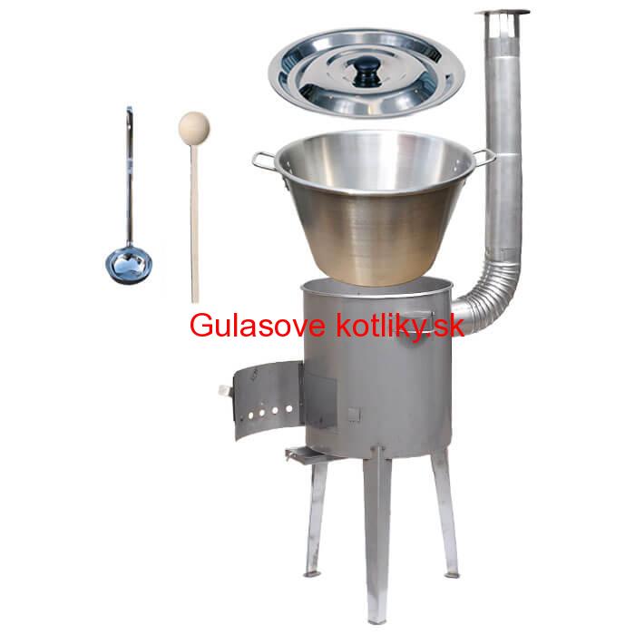 Nerezový kotol 40 L (1,2 mm) + nerezová kotlina 45 cm LUXUS