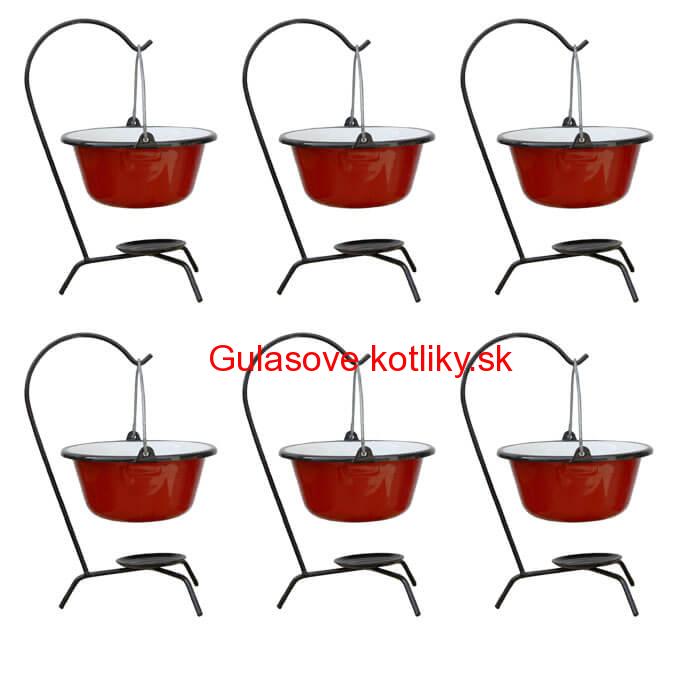 Servírovacia súprava SMALT RED 6 ks