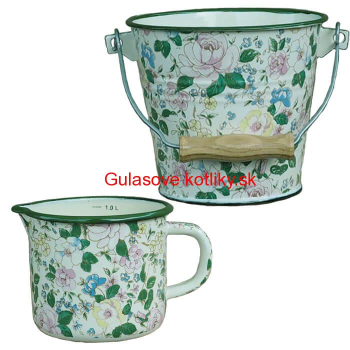 Smaltované hrnce s pokrievkami 1 L + 2 L Classic