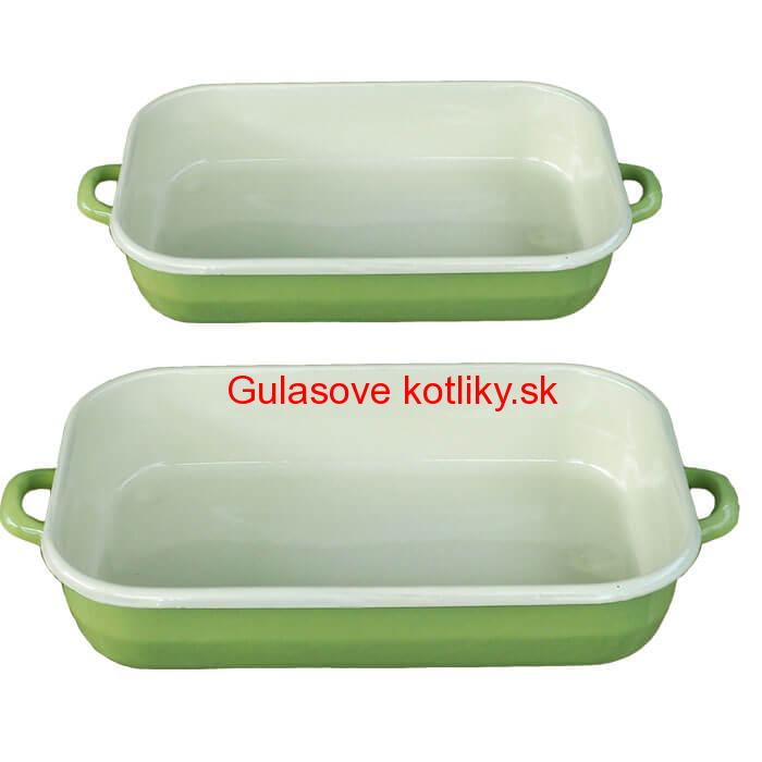 Smaltovane pekáče GREEN 2 ks