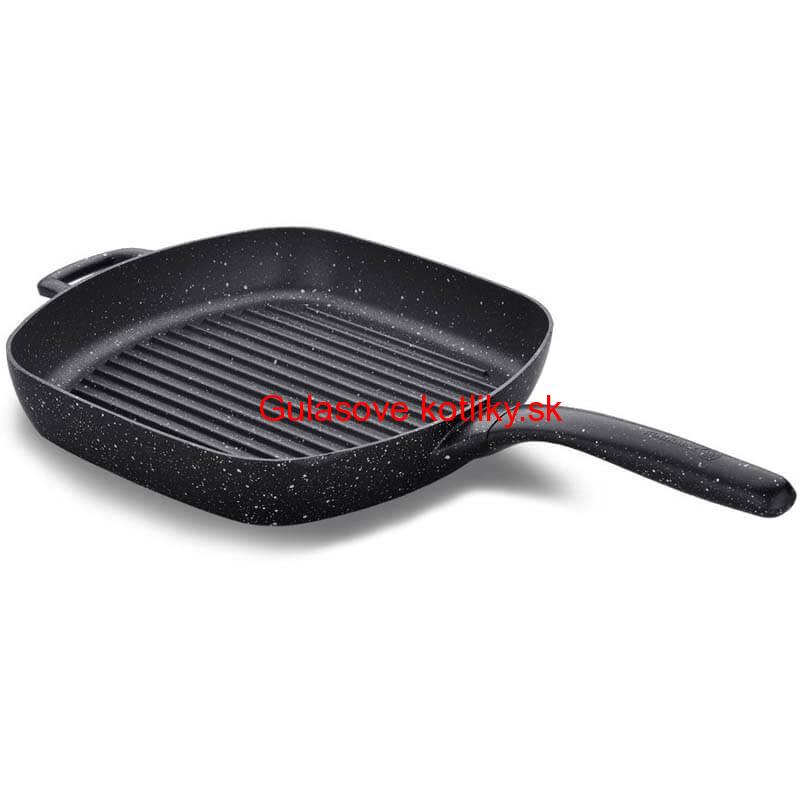 Grilovacia panvica s rúčkou 28 x 28 Grill Plus Volkanit