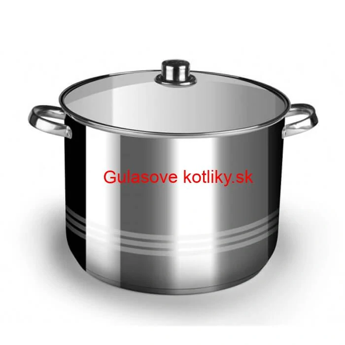 Nerezový hrniec 7 L + sklenená pokrievka