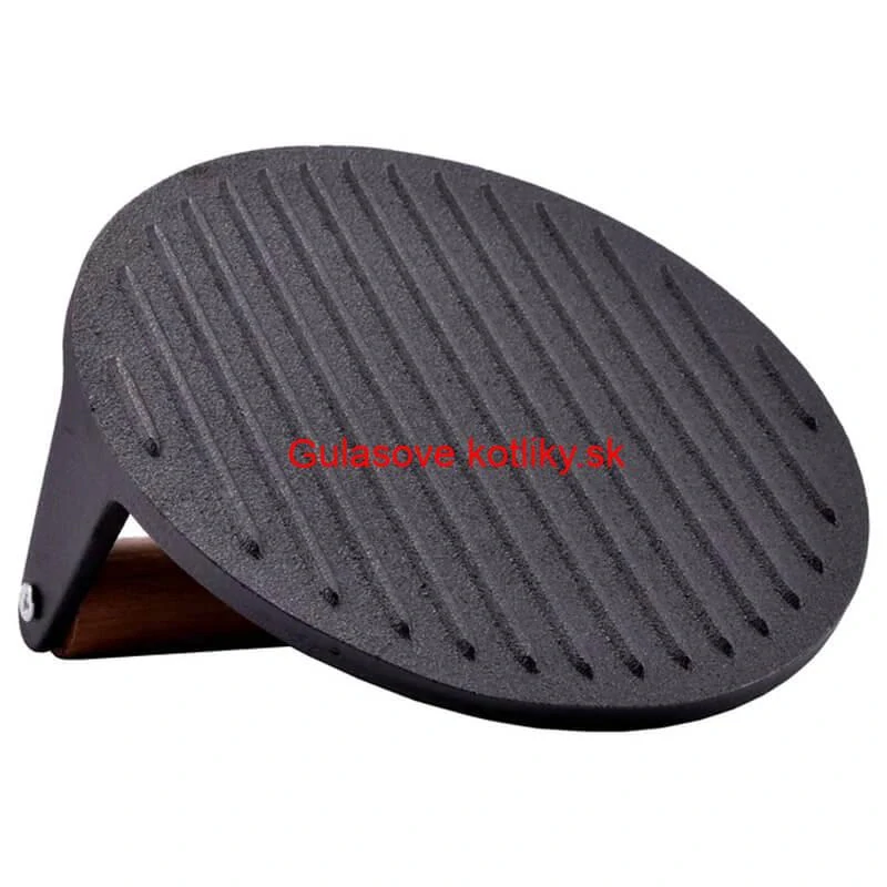 Liatinový lis na mäso 18 cm okrúhly HAMBURGER