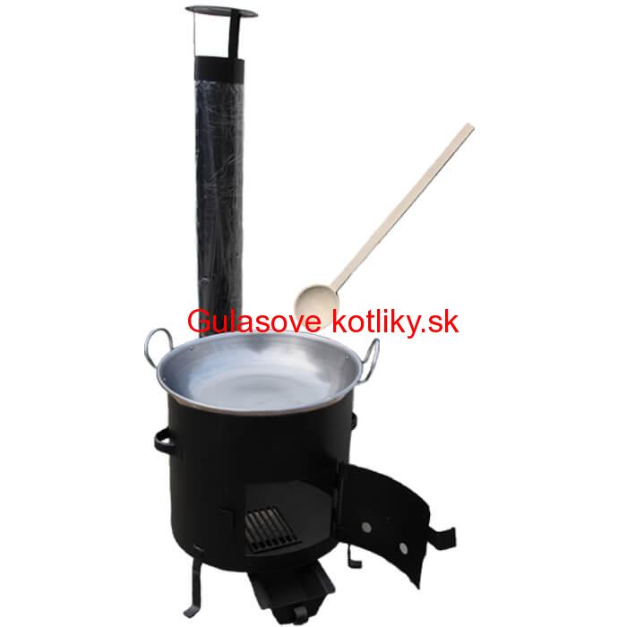 Železná panvica 36 cm na grilovanie + Kotlina 36 cm a vareška Garden Barbecue
