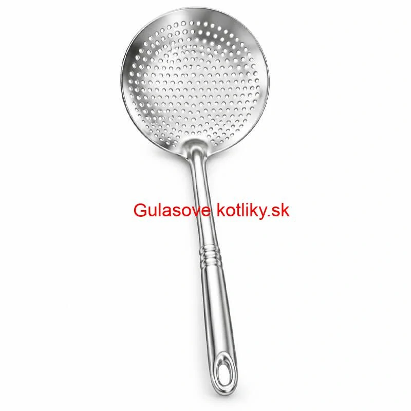 Veľká nerezová penovačka – sitko 19 cm, dĺžka 48 cm