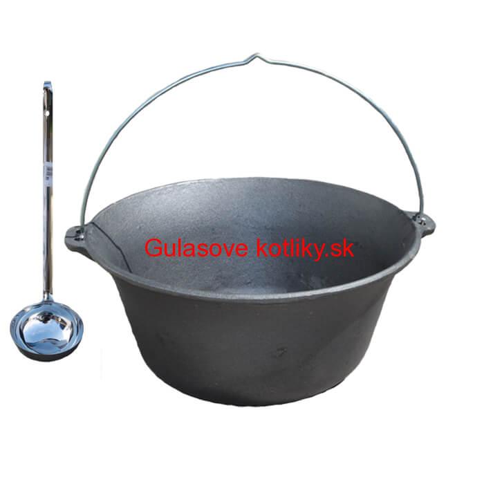 Liatinový kotlík 10,8 L + antikórová naberačka