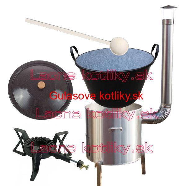 Zabíjačková nerezová súprava 50 L + horák KEMPER