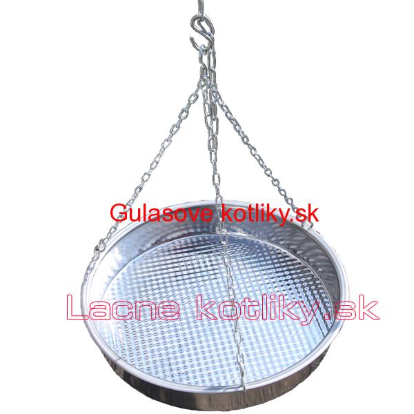 Nerezová panvica s retiazkou 42 cm