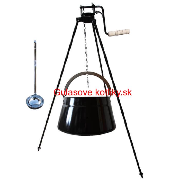 Kotlík na ryby 10 L + trojnožka s kladkou