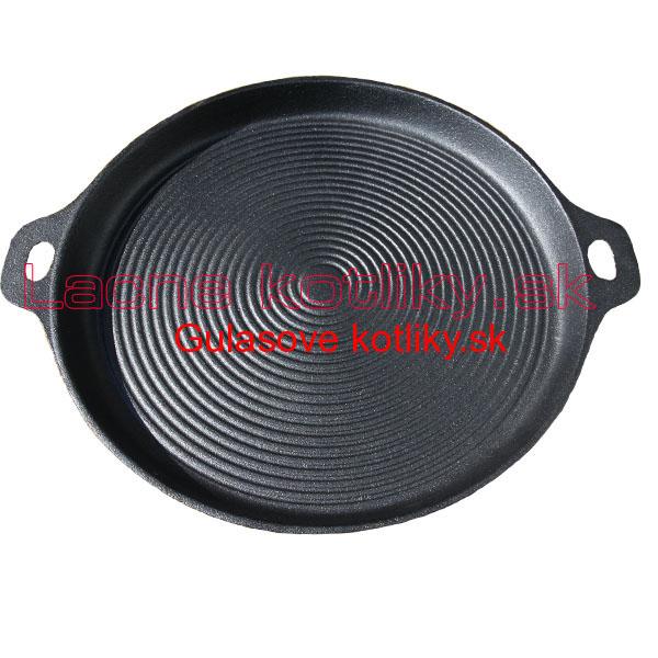 Liatinová doska na grilovanie – guľatá