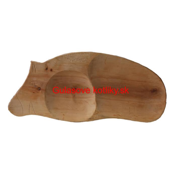 Servírovací drevený podnos Prasiatko