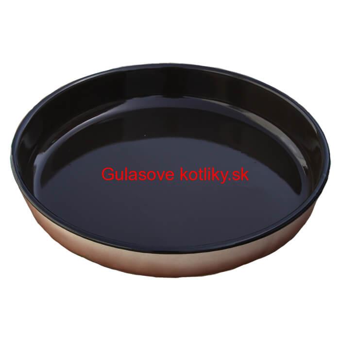 Smaltovaný okruhlý pekáč 38 cm, výška 6,2 cm