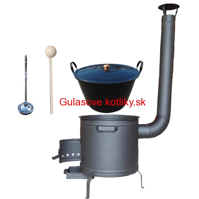 Smaltovaný kotol 50 L + žiaruvzdorná kotlina 50 cm PLUS 600