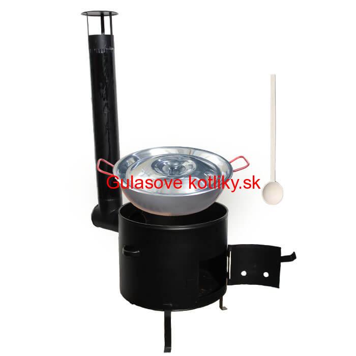 Panvica PAELLA (WOK) 36 cm + kovová kotlina 36 cm GARCIMA