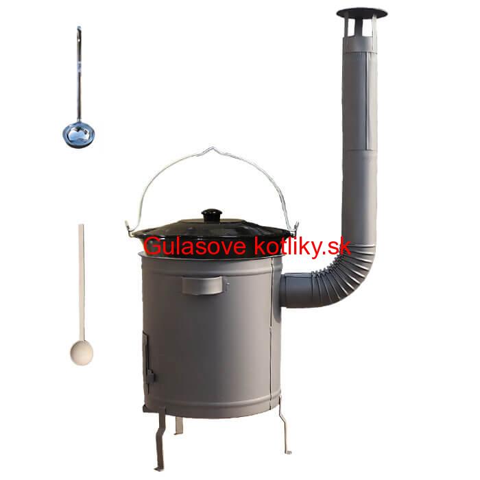 Smaltovaný kotlík 20 L (1,2 mm) + hrubostenná (1,5 mm) a žiaruvzdorná kotlina 42 PLUS 600